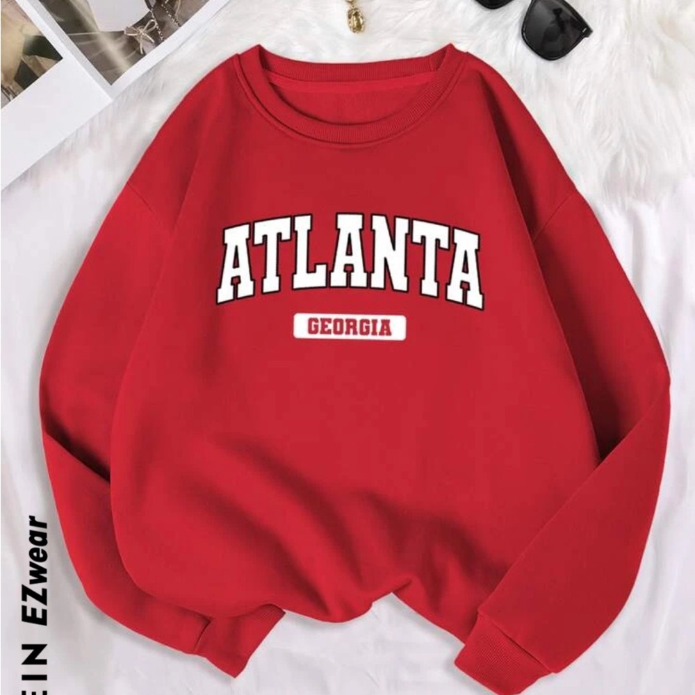 Red Atlanta, Georgia crewneck